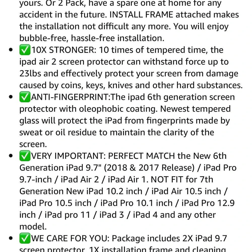 iPad Air 2 Screen Protectors
